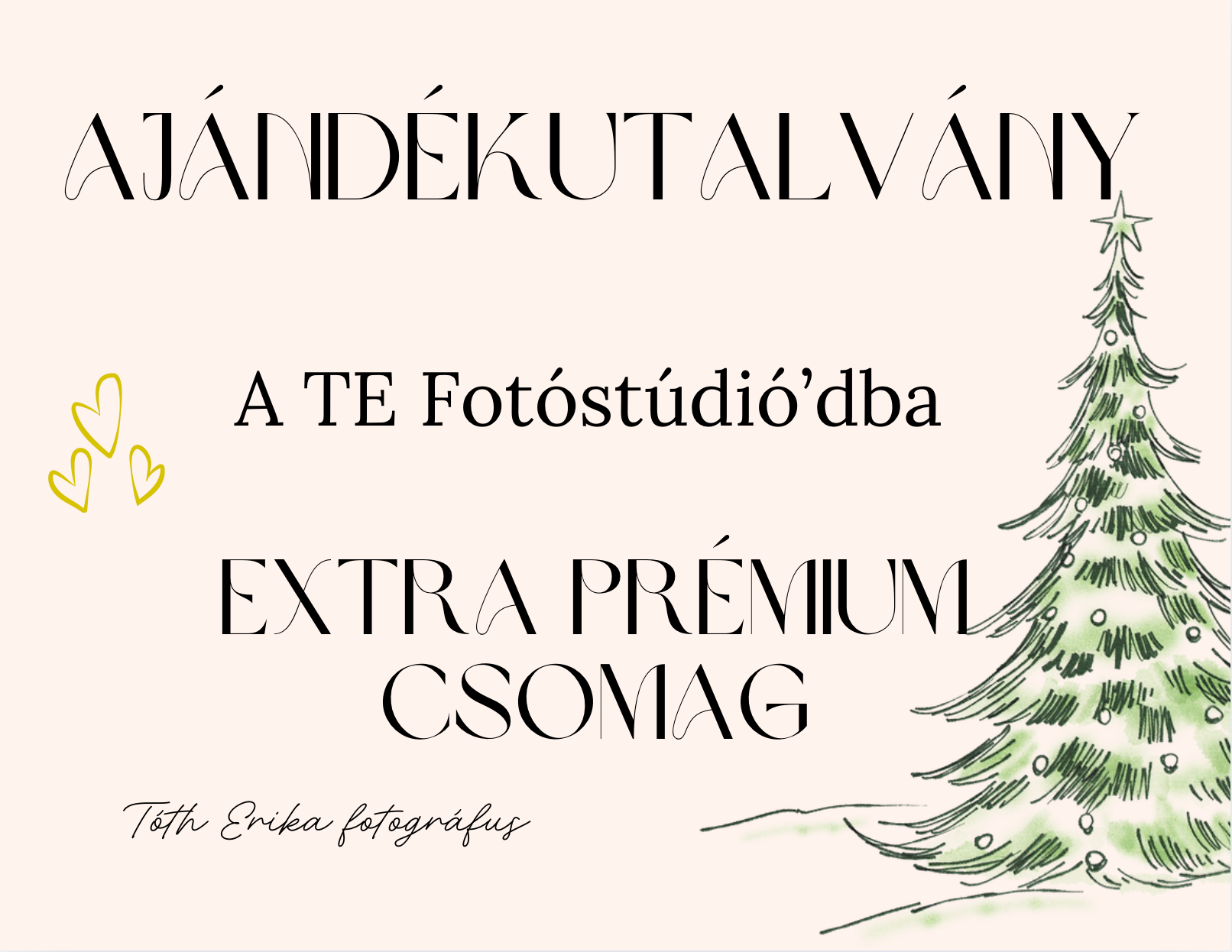 A TE Fotóstúdió'd Extra Prémium Csomag